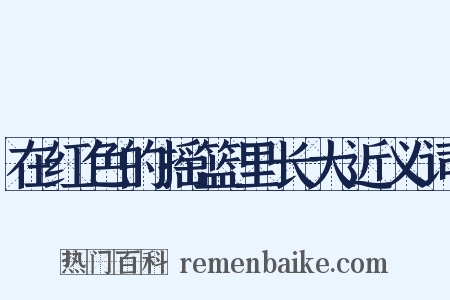 在红色的摇篮里长大近义词是什么意思的图片